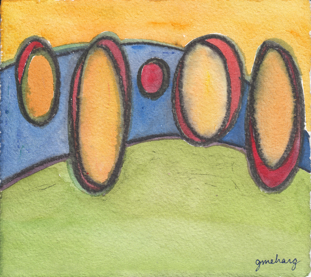 Assertions  5.5 x 6" watercolor