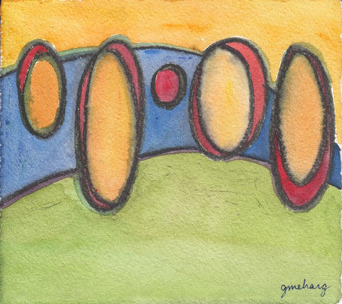 Assertions  5.5 x 6" watercolor