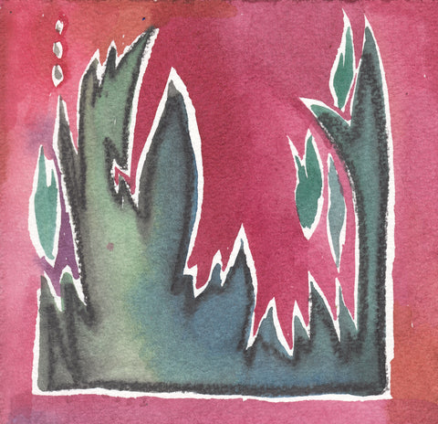 I WIsh I Knew  5.5 x 5.5" watercolor