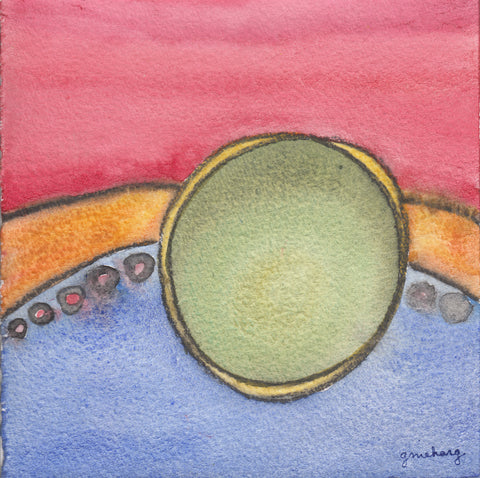 Oration  5.5 x 5.5" watercolor