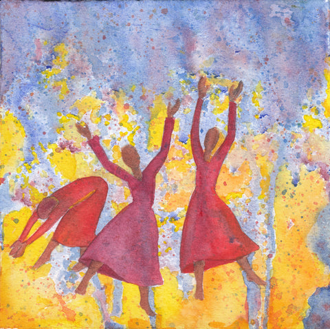 Showers of Blessings  6 x 6"