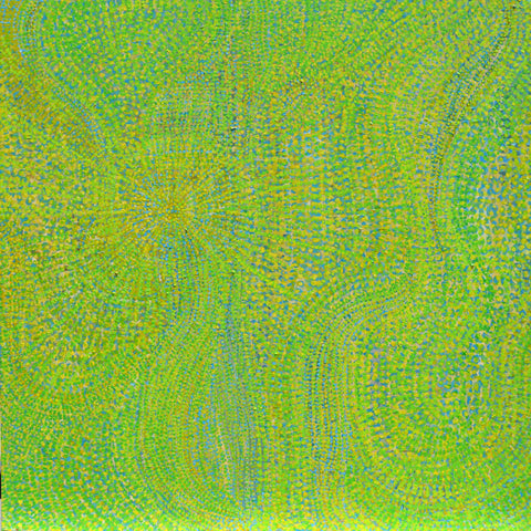 Green Like Moss      36 x 36"       Acrylic on Canvas 2022