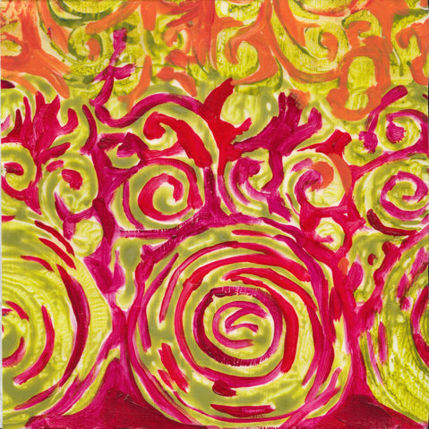 Sunshine and Roses   7 x 7"