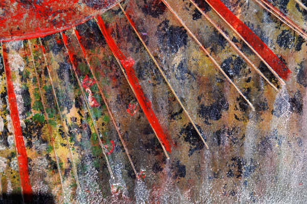 Reflections 17 x 26 inches mixed media on paper